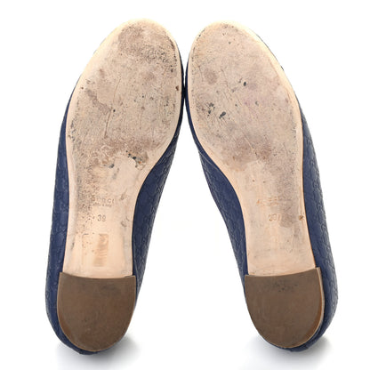 Gucci Microguccissima Flats 39 Navy 5 of 8