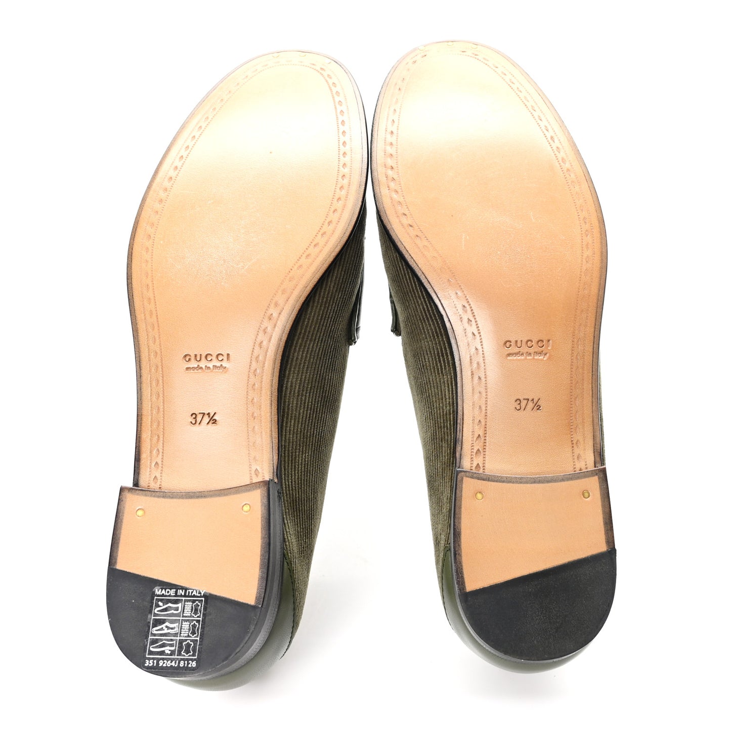 Corduroy Womens 1953 Horsebit Loafers 37.5 Sweet Military
