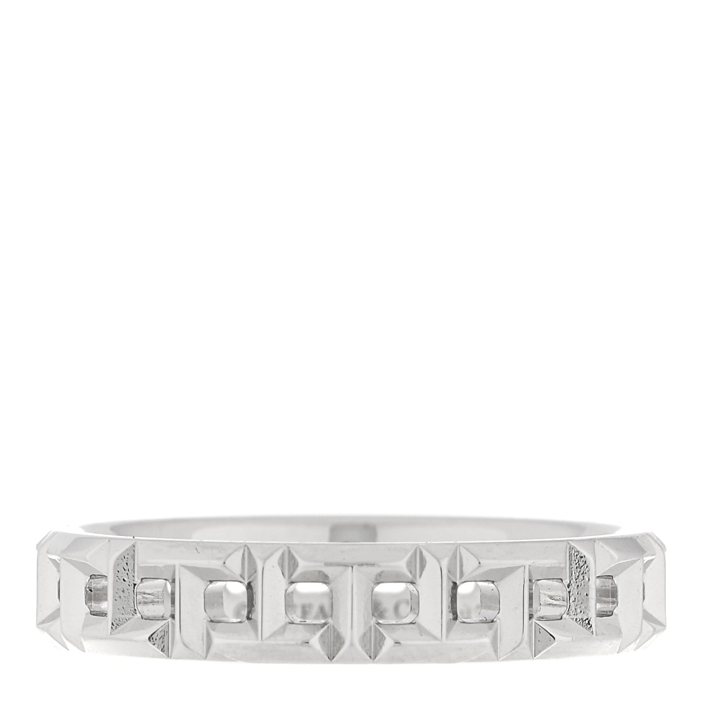 18K White Gold T True Narrow Band Ring 48 4.5
