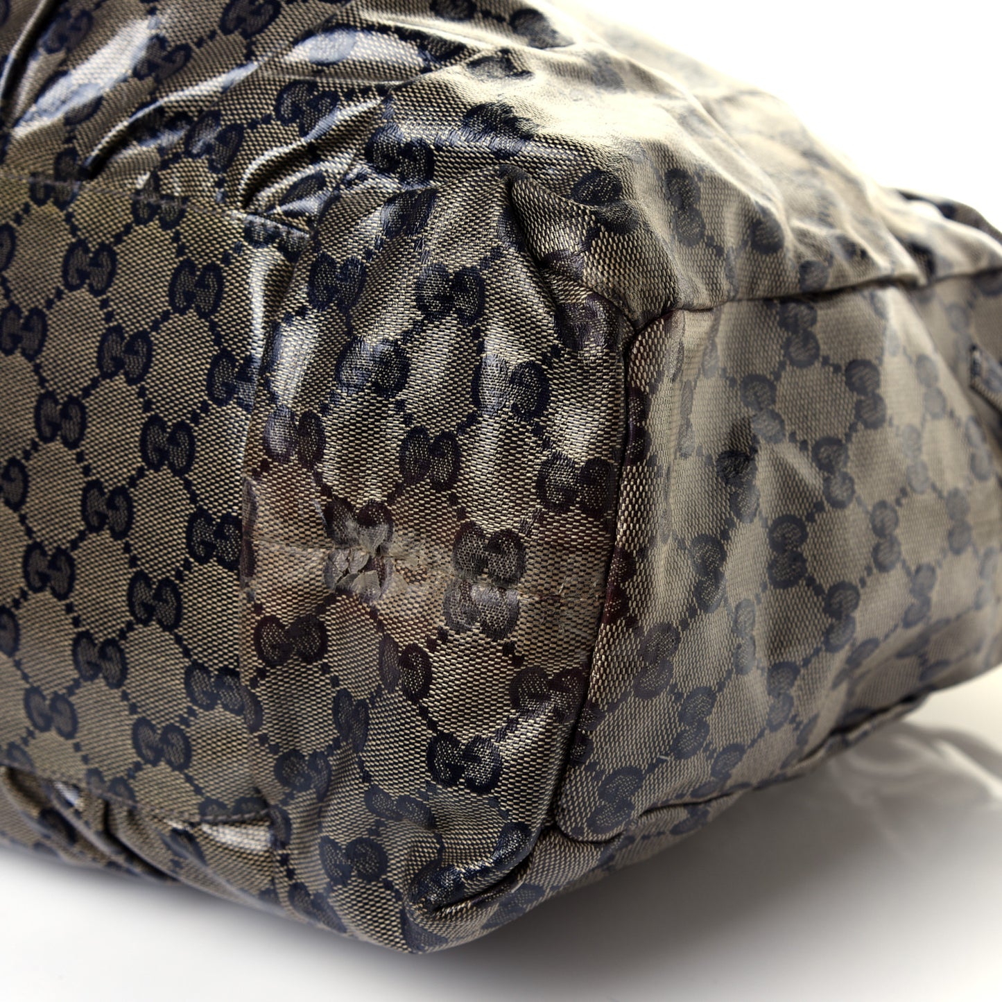 Crystal Monogram Hysteria Tote Navy Blue