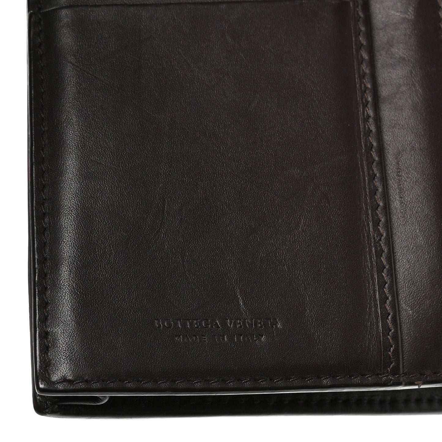 Nappa Intrecciato Continental Flap Wallet Brown