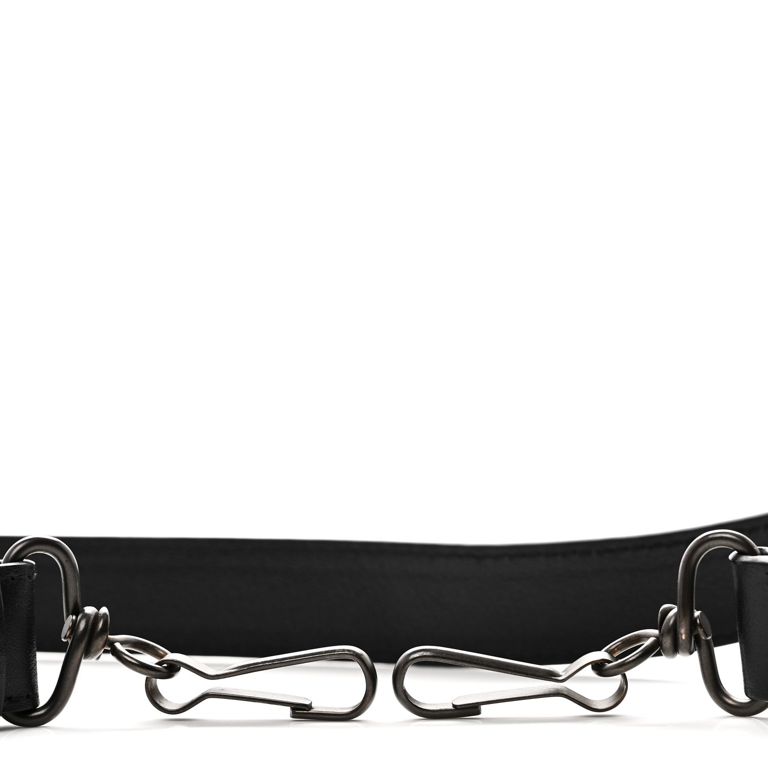 Balenciaga Agneau Classic Hardware Logo Shoulder Strap Black