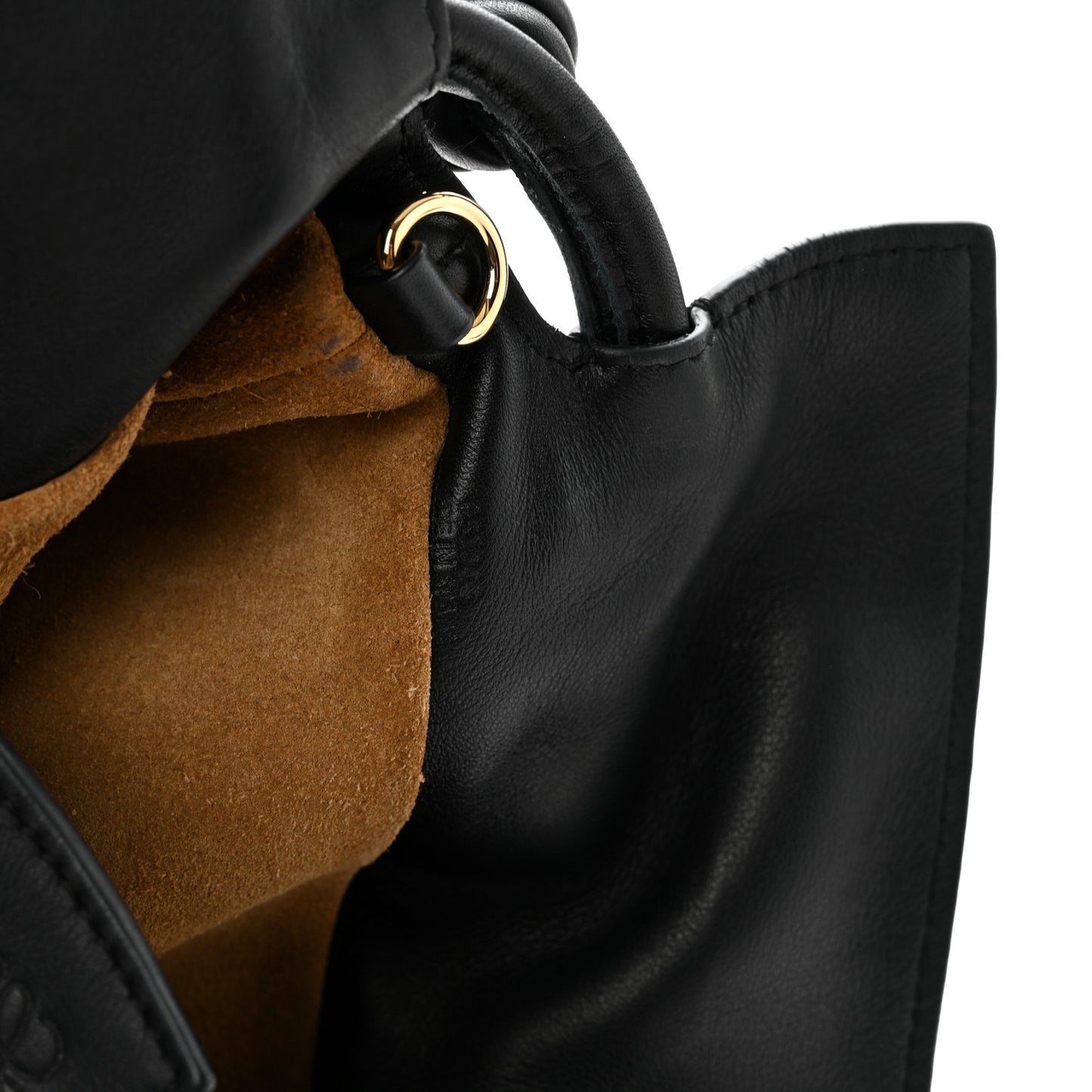 Calfskin Mini Flamenco Knot Clutch Black