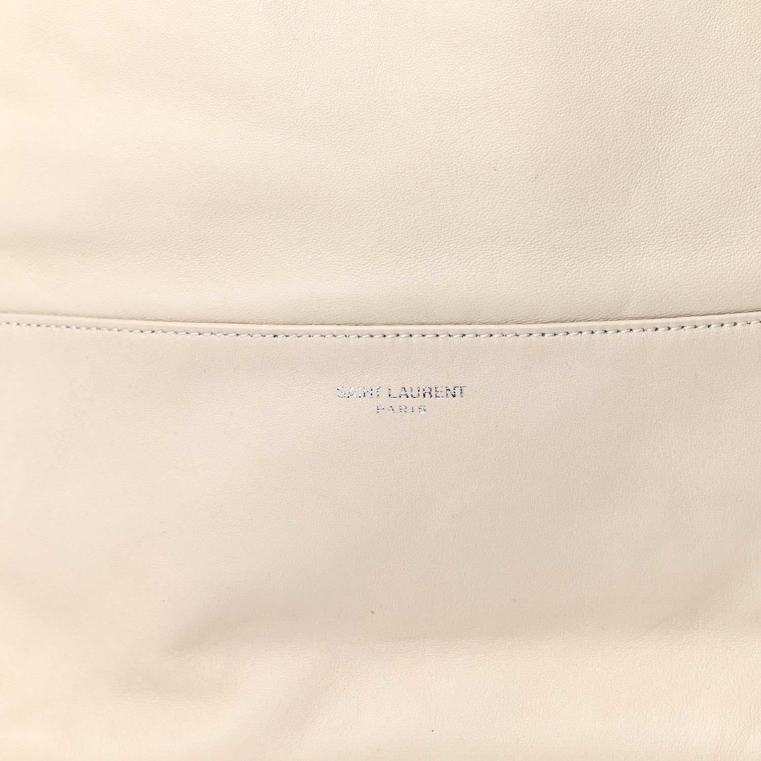 Saint Laurent Lambskin West Shopping Bag Crema Soft 9 of 11
