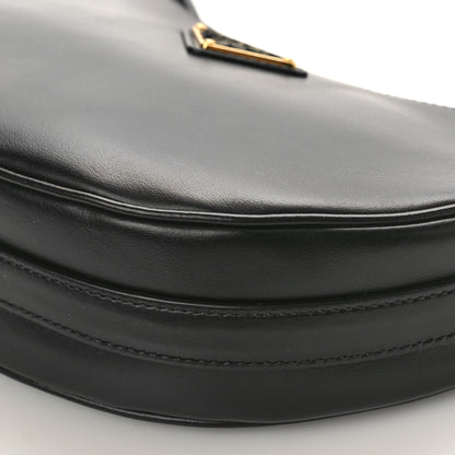 Prada Soft Calfskin Arque Shoulder Bag Black 8 of 8