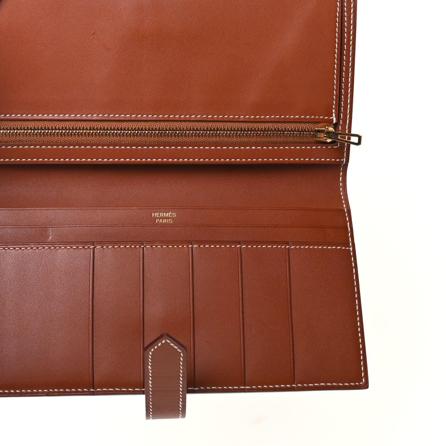 Hermes Tadelakt Bearn Wallet Fauve 5 of 7