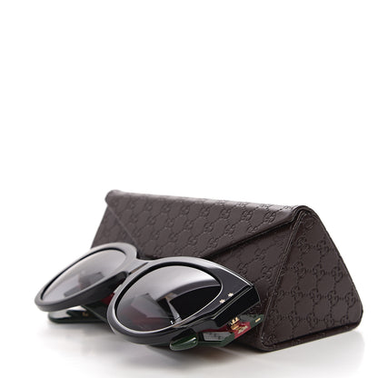 Gucci Acetate Oversized Rectangle Frame Web Sunglasses GG3864/S Black 9 of 9