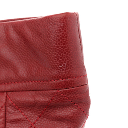 Chanel Soft Caviar Large Timeless CC Shoulder Bag Red 12 of 13
