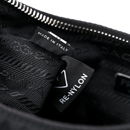 Prada Nylon Re-Edition 2005 Shoulder Bag Black 7 of 10