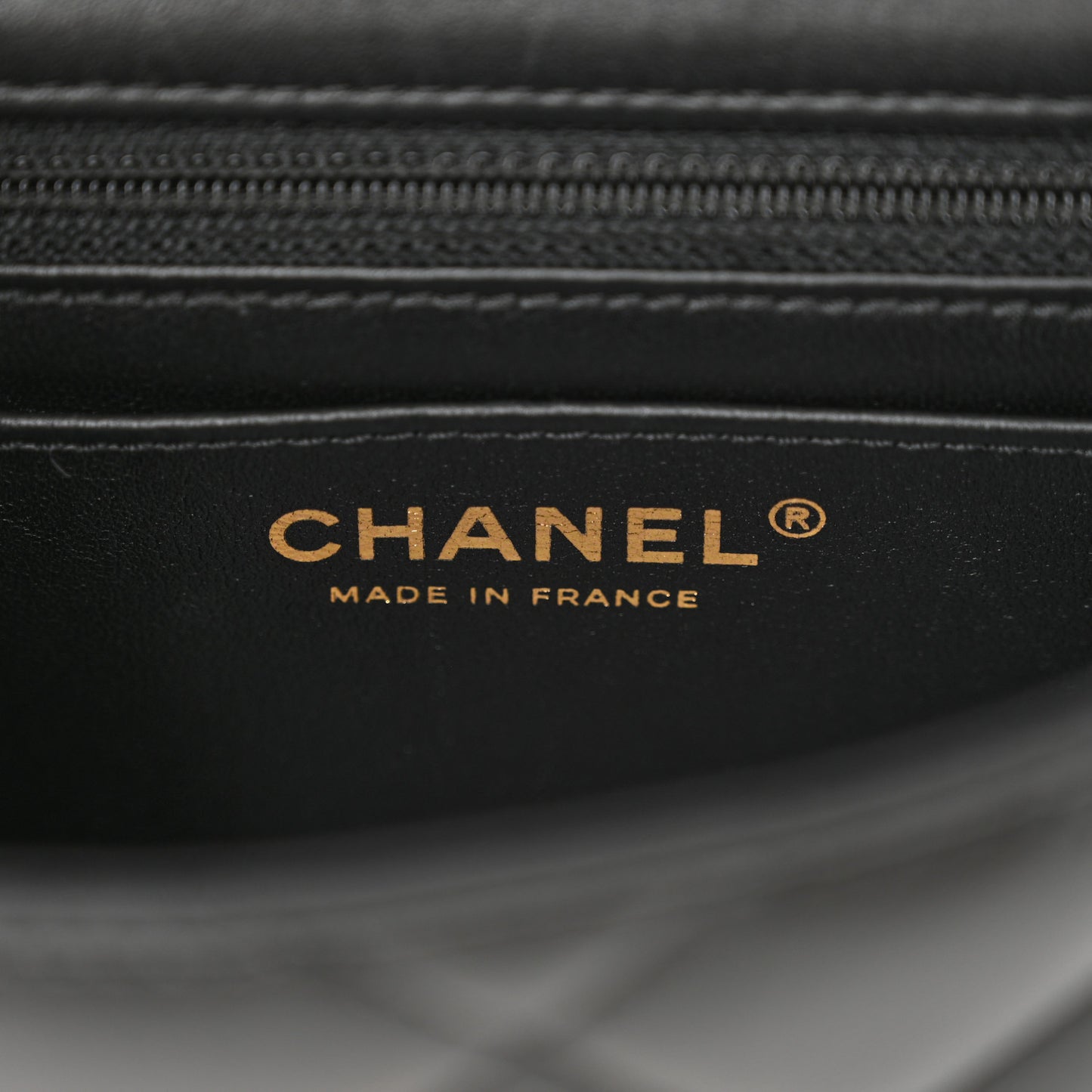Lambskin Enamel Pearl Quilted Mini Charm Me Square Flap Black