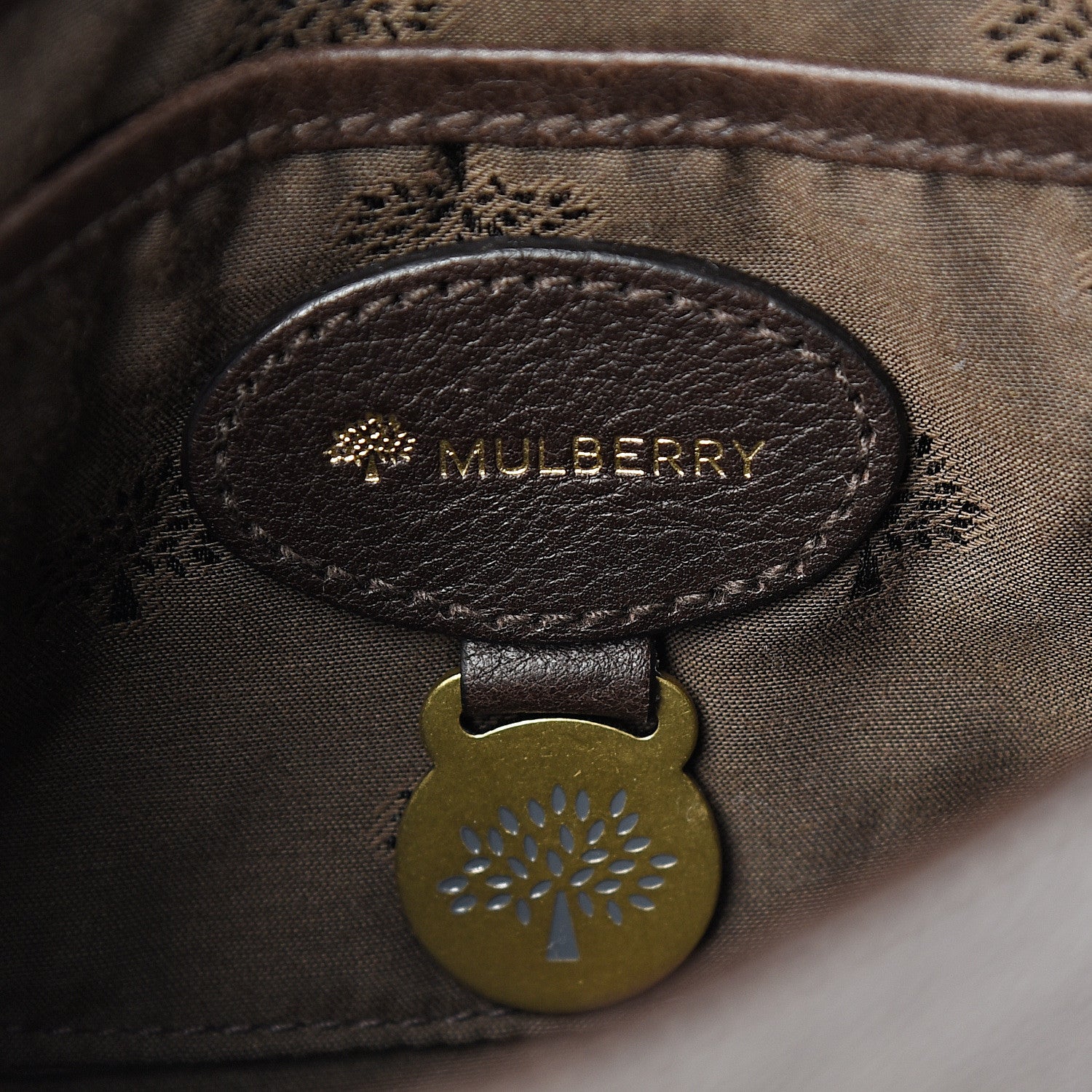 Mulberry Natural Calfskin Shoulder Bag Chocolate 5 of 9