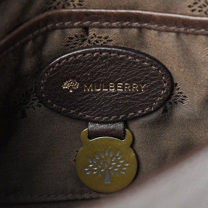 Mulberry Natural Calfskin Shoulder Bag Chocolate 5 of 9