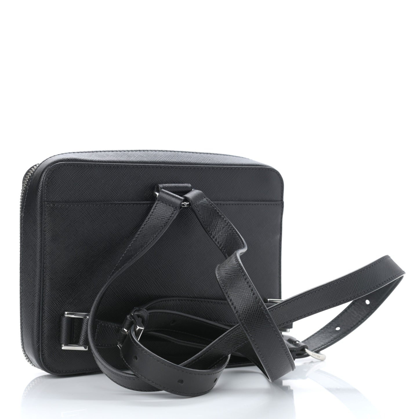 Saffiano Travel Backpack Black