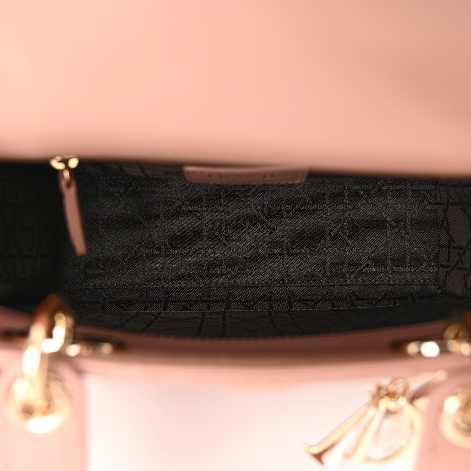 Christian Dior Lambskin Cannage Small My ABCDior Lady Dior Fard 5 of 9