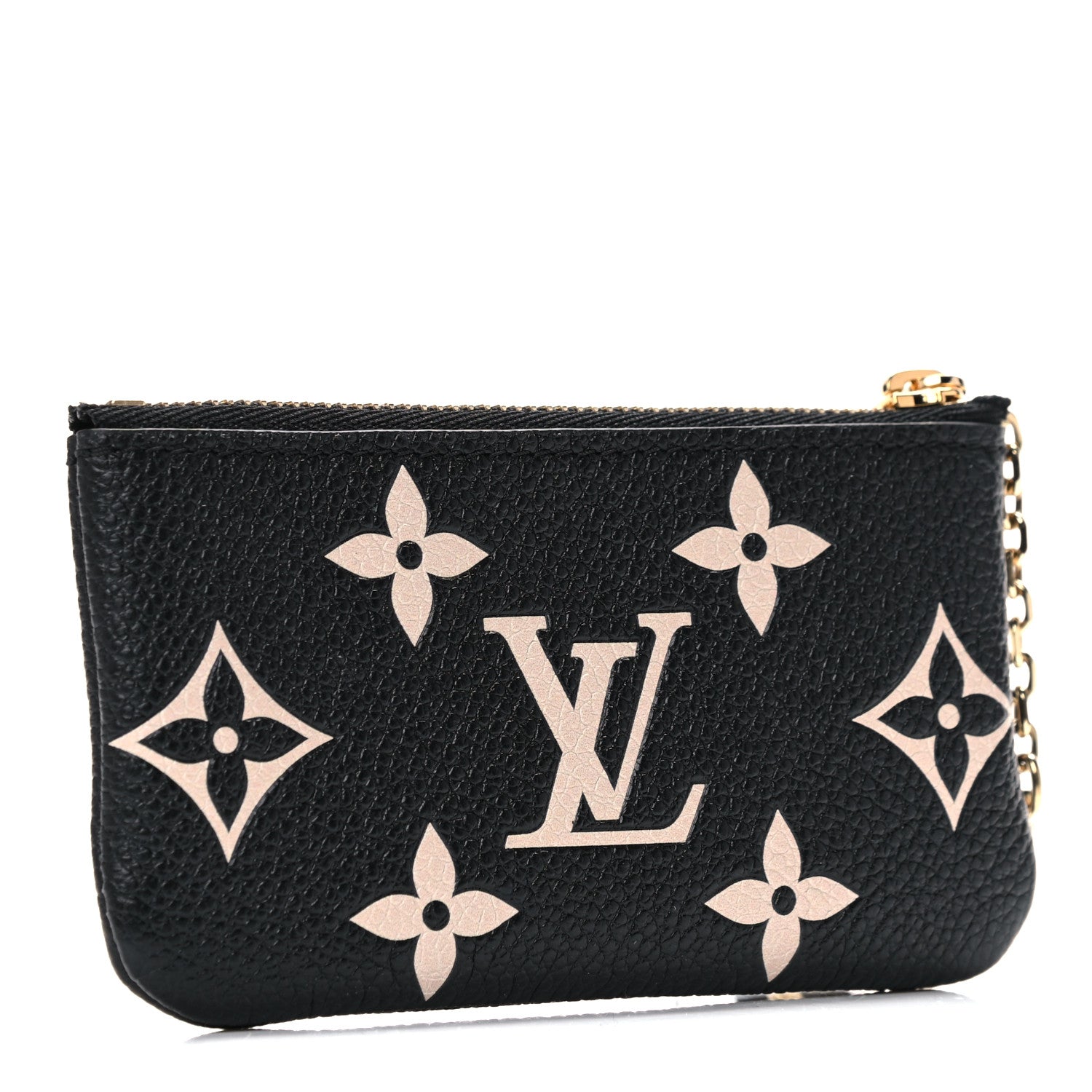 Louis Vuitton Empreinte Monogram Giant Key Pouch Black Beige 2 of 7