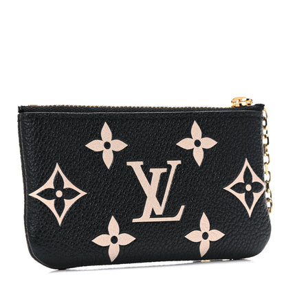 Louis Vuitton Empreinte Monogram Giant Key Pouch Black Beige 2 of 7