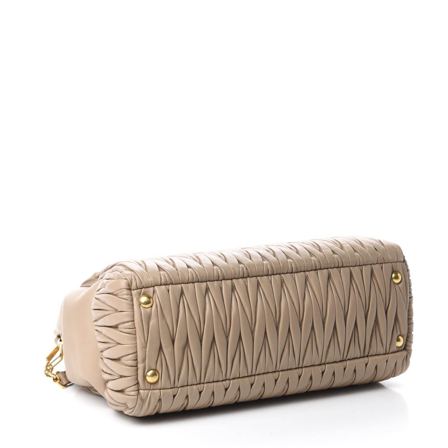 Miu Miu Nappa Matelasse Top Handle Bag Cammeo 4 of 8