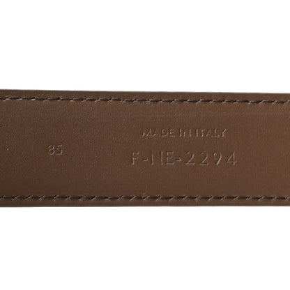 Celine Box Calfskin Small 18mm Triomphe Belt 85 34 Brown 6 of 7