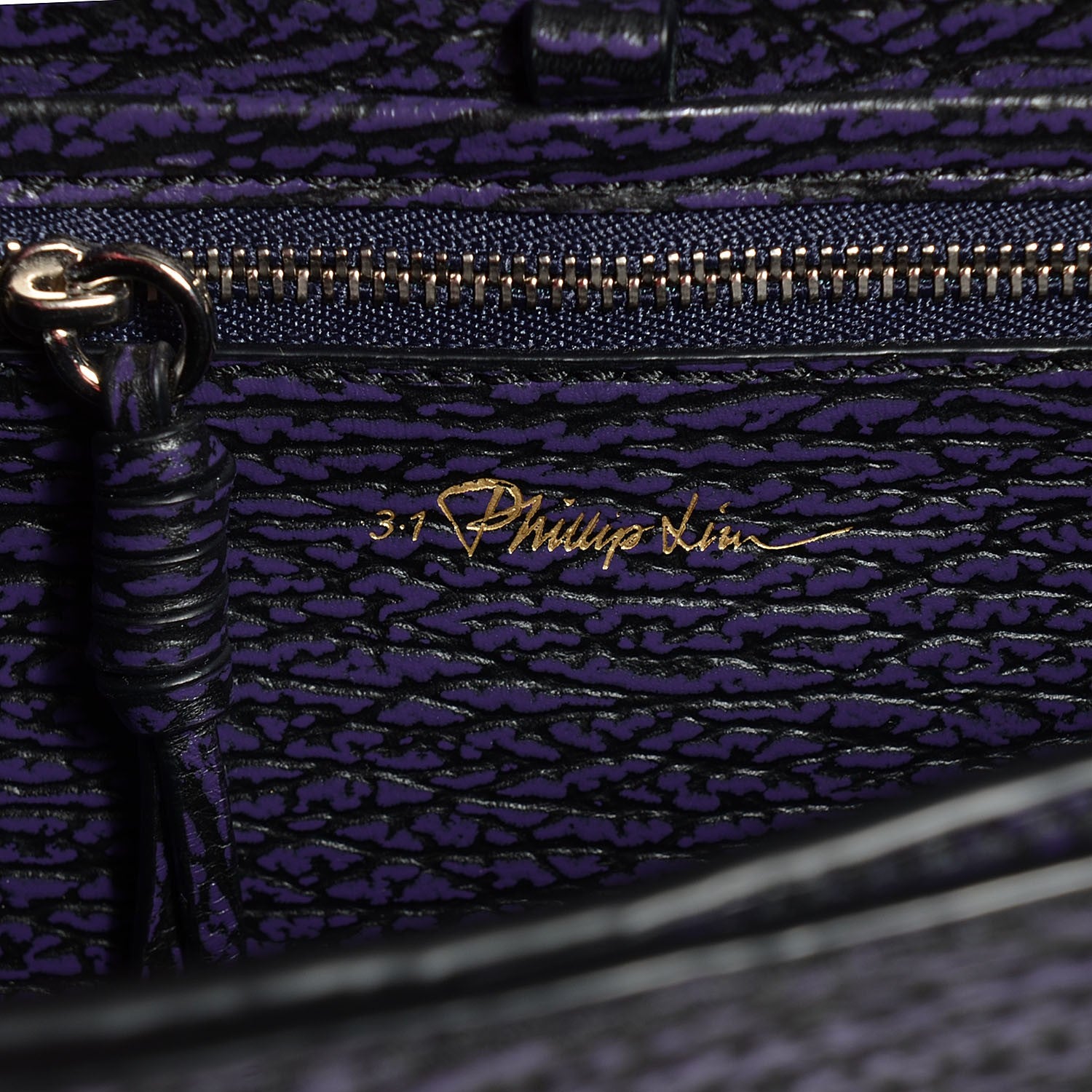 3.1 Phillip Lim 3.1 Textured Calfskin Pashli Mini Messenger African Violet 6 of 9