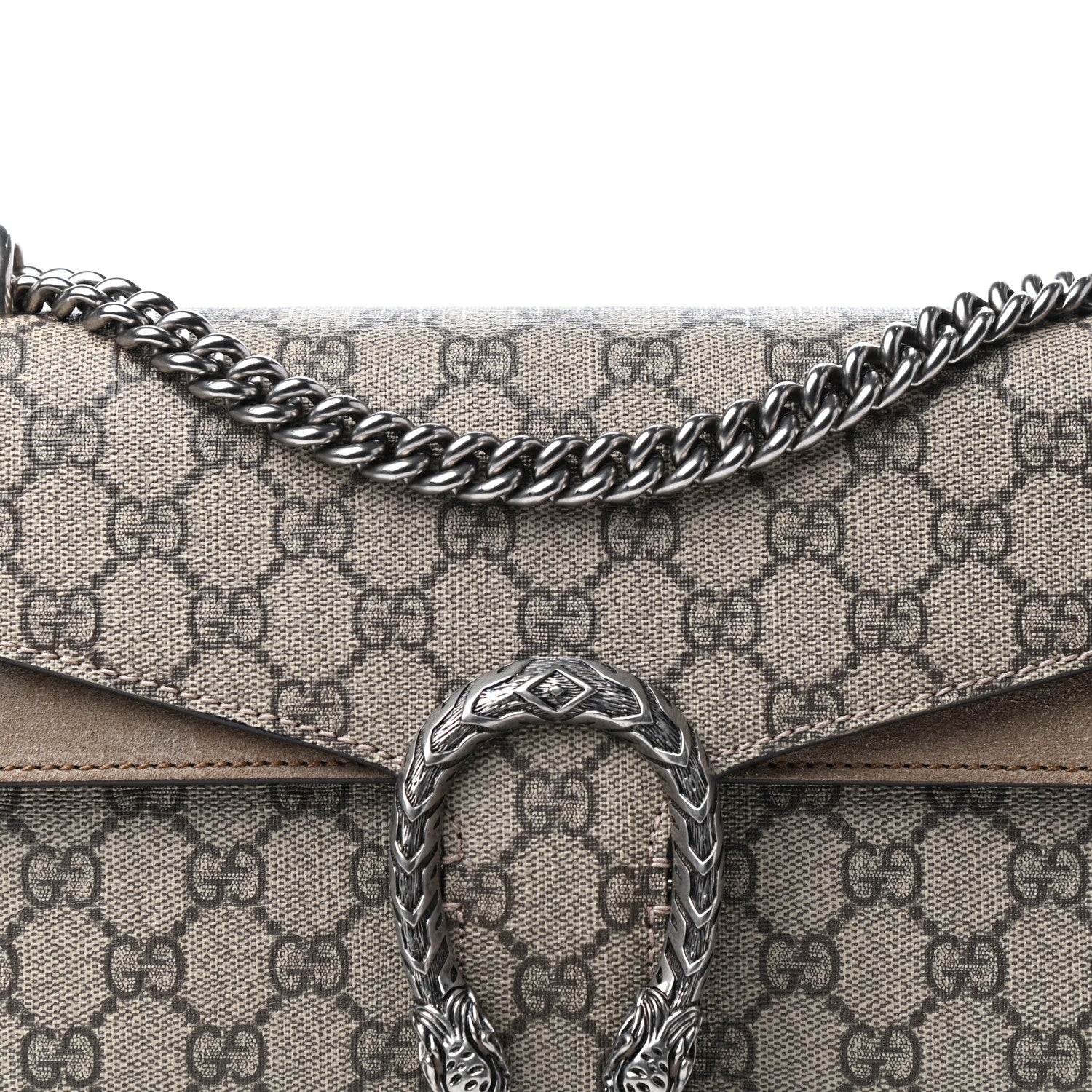 Gucci GG Supreme Monogram Small Dionysus Shoulder Bag Taupe 10 of 10