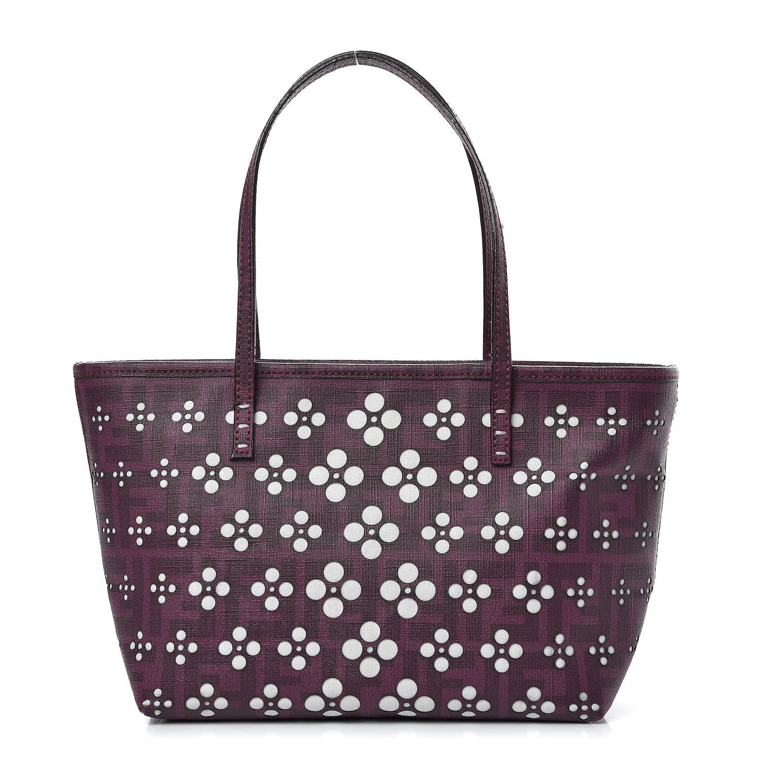 Fendi Zucca Spalmati Mini Roll Tote Ciclamino 1 of 10