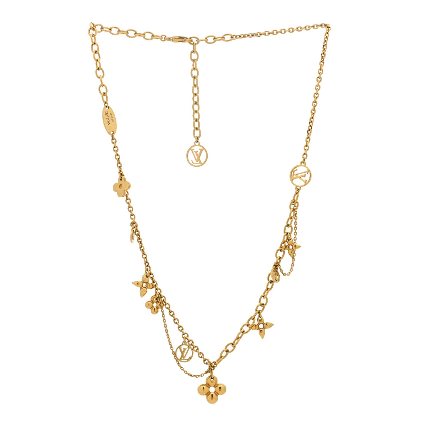 Metal Blooming Supple Necklace Gold