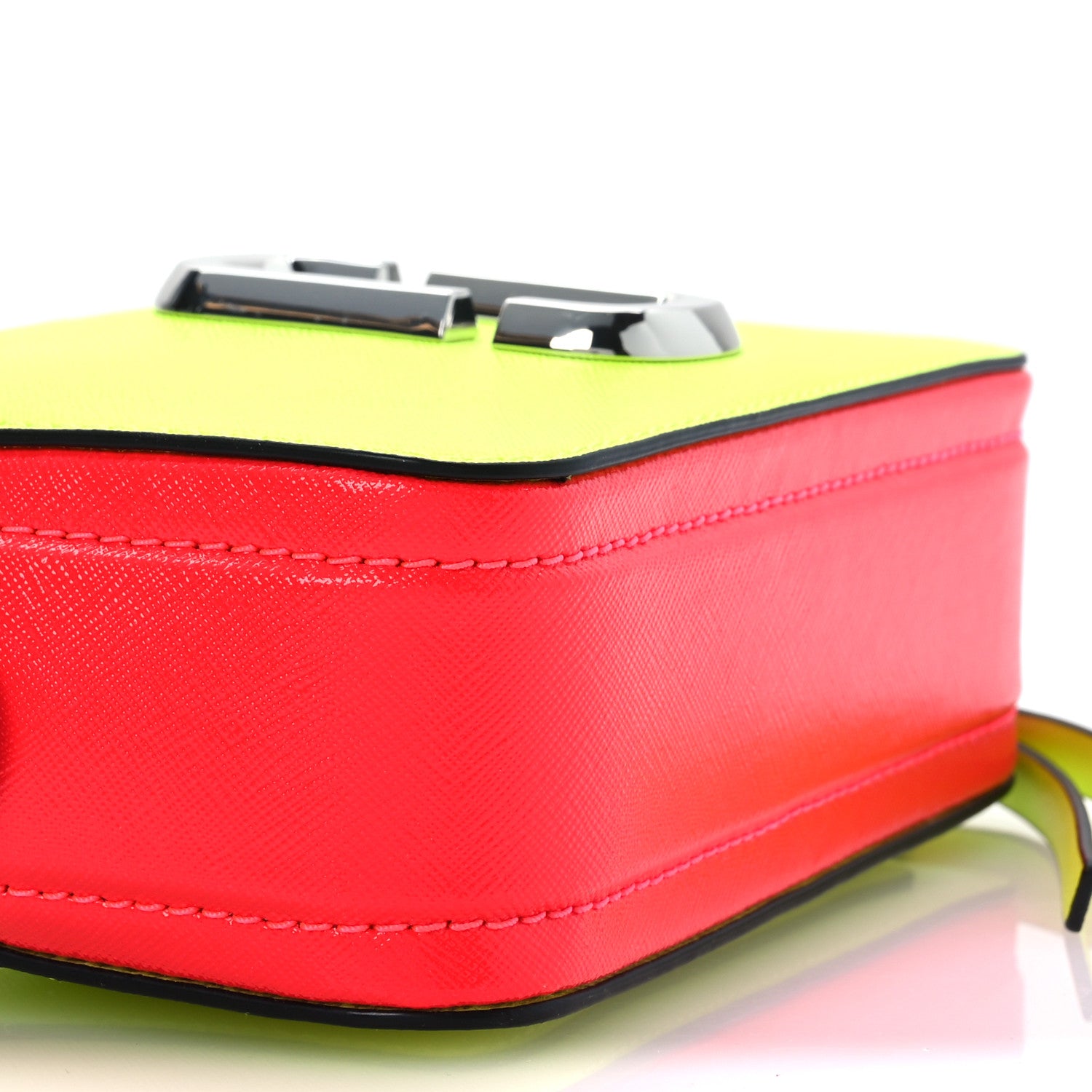 Marc Jacobs Saffiano Small Snapshot Camera Bag Bright Yellow 10 of 12