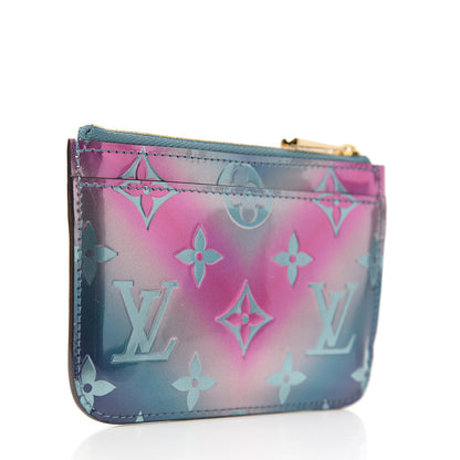 Louis Vuitton Metallic Vernis Degrade Key Pouch Blue Pink 2 of 6