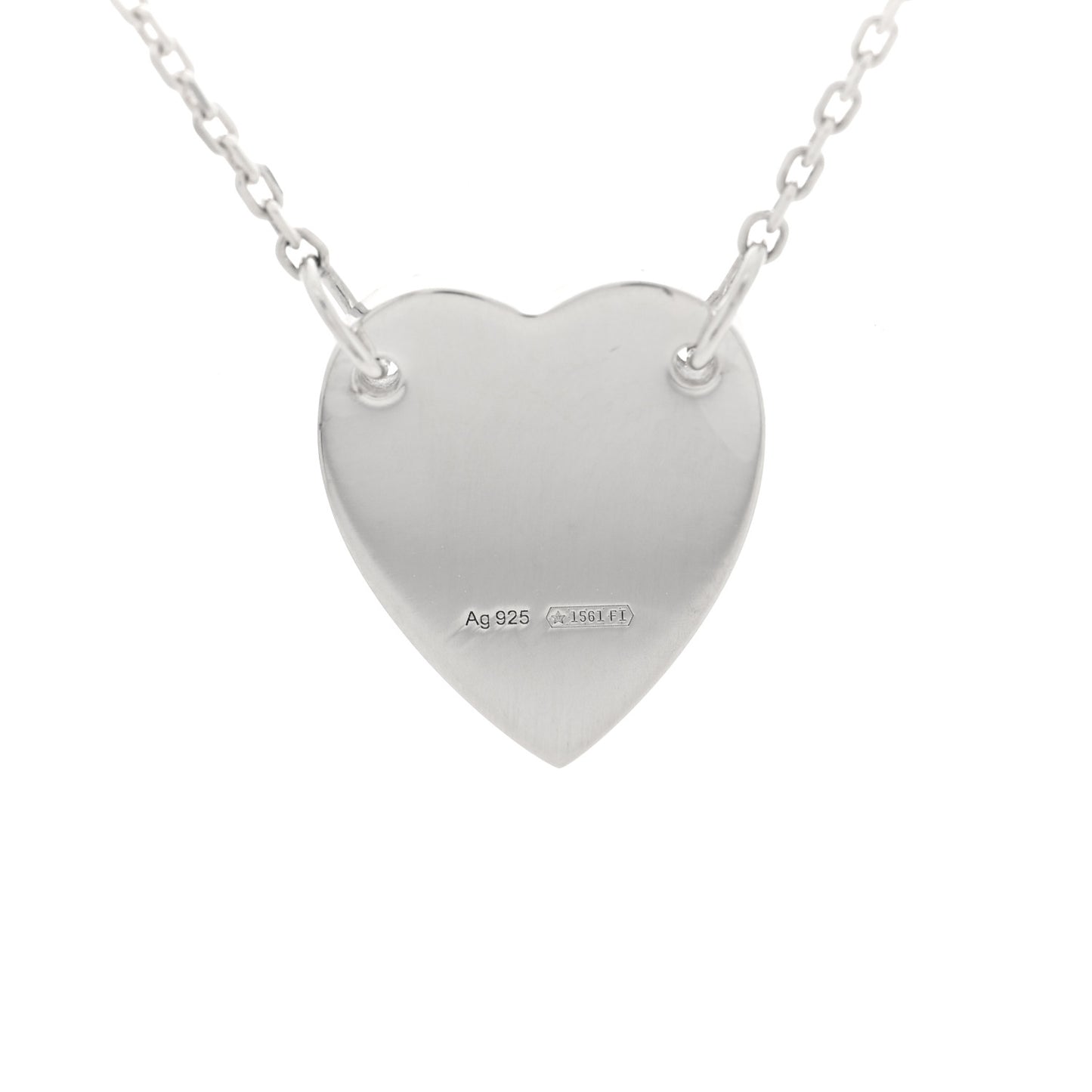 Sterling Silver Trademark Heart Pendant Necklace