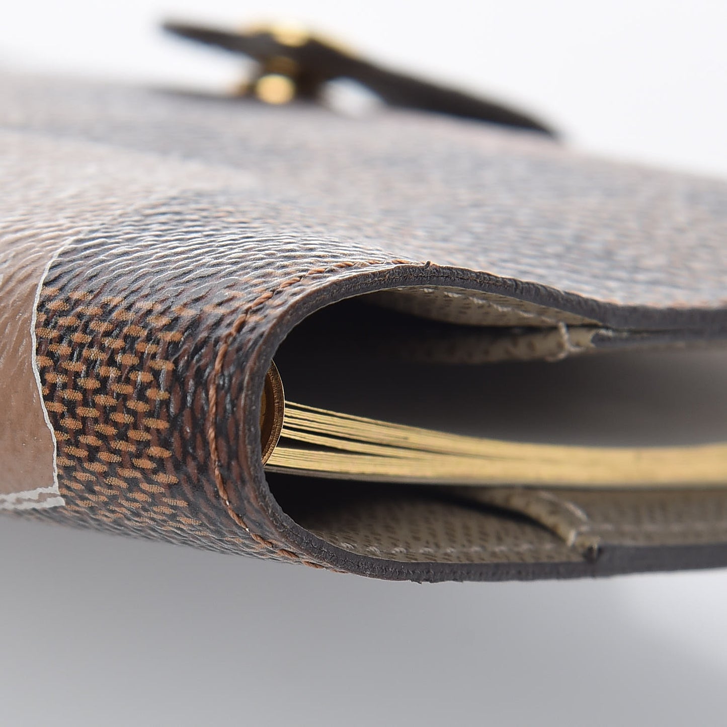 Damier Ebene Labels Small Ring Agenda Cover