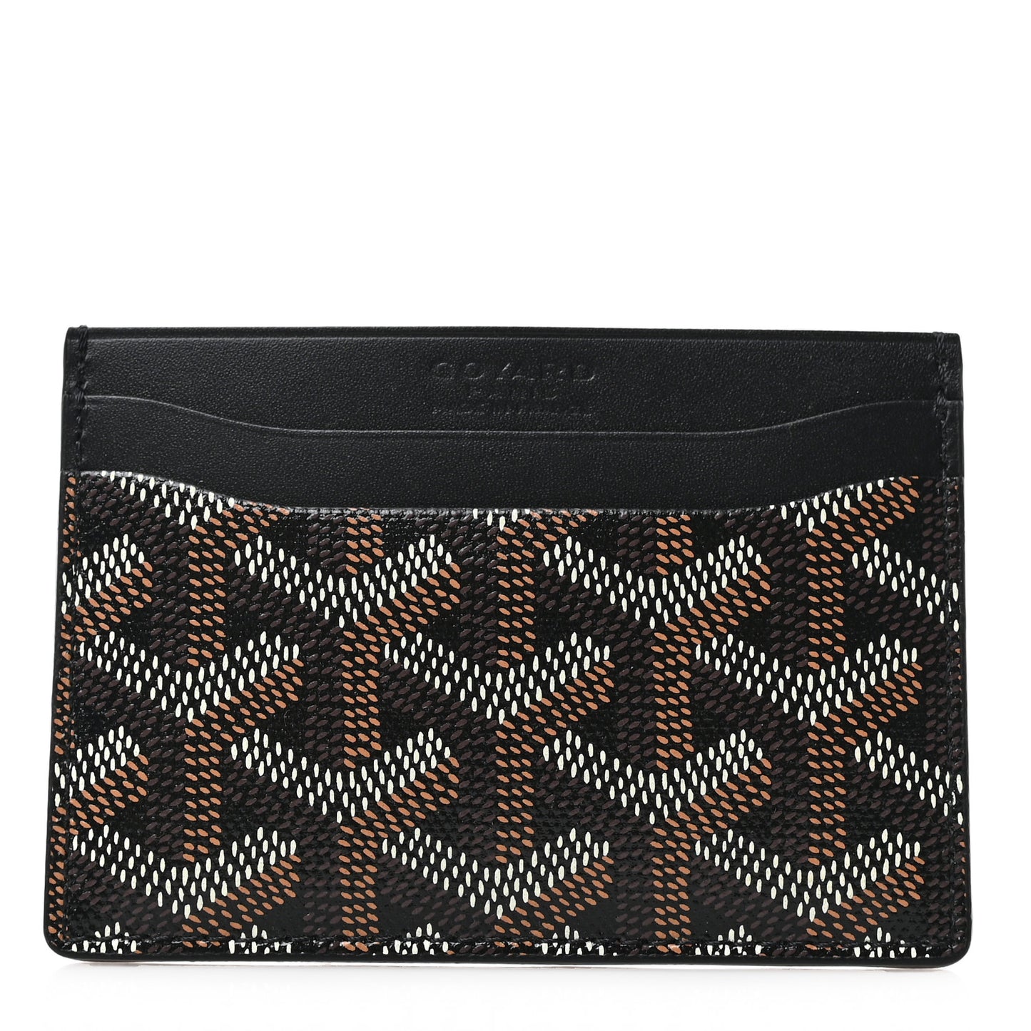 Goyardine Saint Sulpice Card Holder Black
