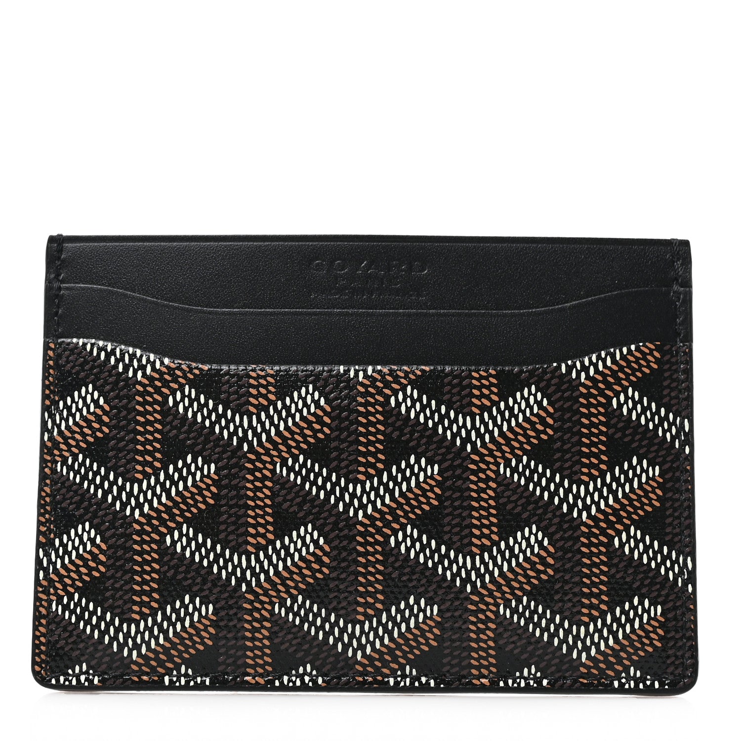 Goyard Goyardine Saint Sulpice Card Holder Black 1 of 6