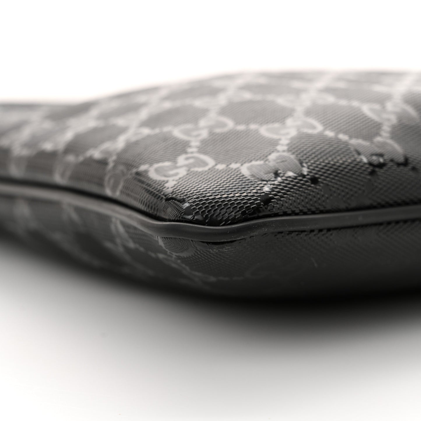 Imprime Monogram Small Flat Messenger Bag Black