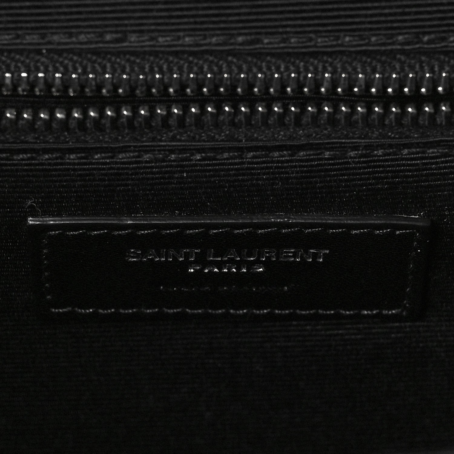 Saint Laurent Grain De Poudre Textured Mixed Matelasse Large Triquilt Monogram Satchel Black 7 of 9