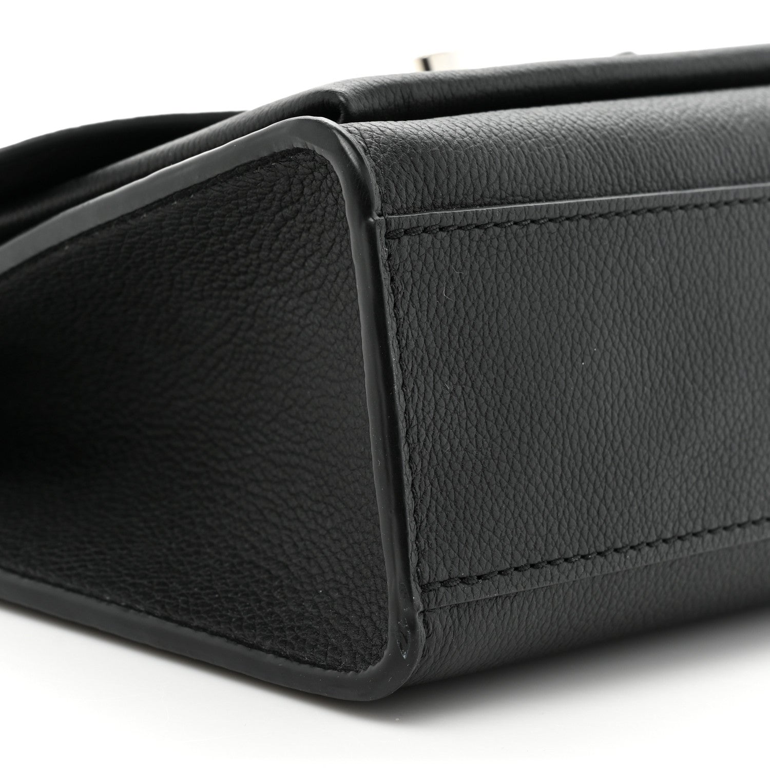 Louis Vuitton Soft Calfskin Mylockme Chain Bag BB Black 9 of 12