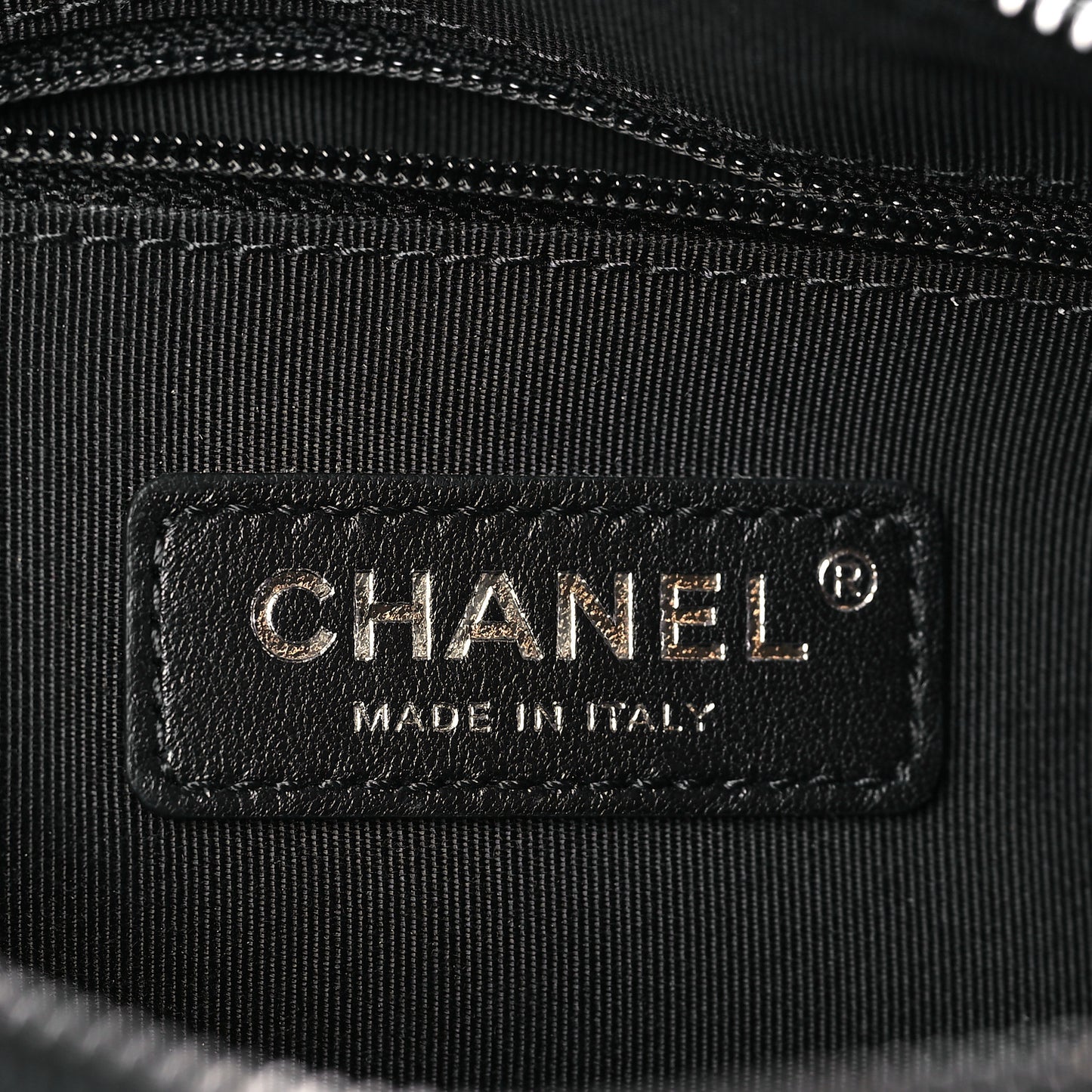 Calfskin Chain 20s Signature Bowling Bag Black