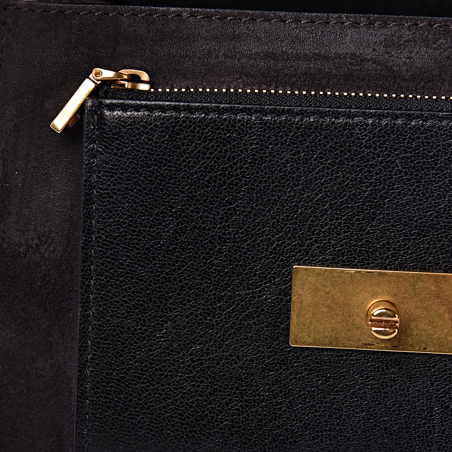 Goatskin Suede Small GV3 Shoulder Bag Black