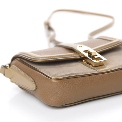 Burberry Metallic Grainy Calfskin Suede Mini Berkeley Crossbody Dark Caper 11 of 14