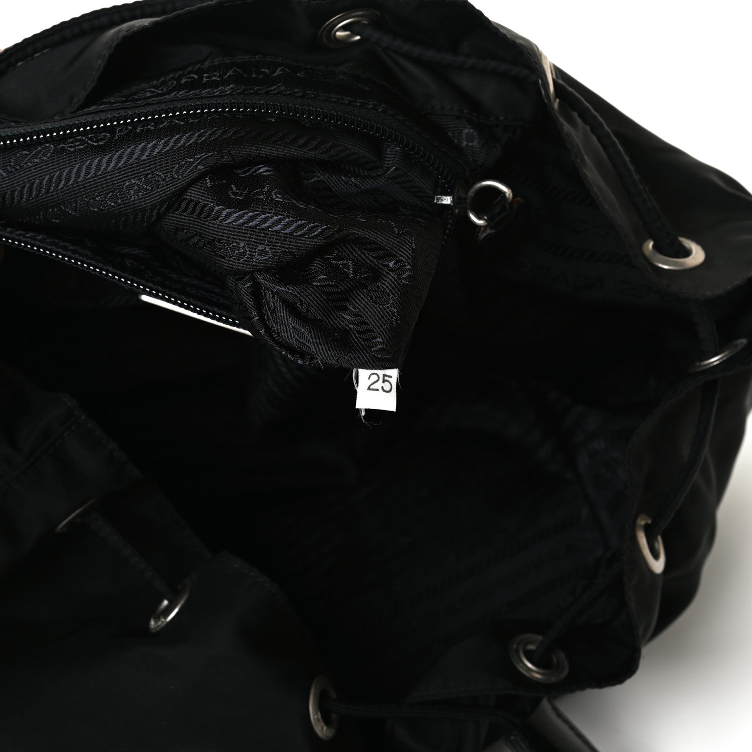 Prada Nylon Vela Medium Backpack Black 6 of 22