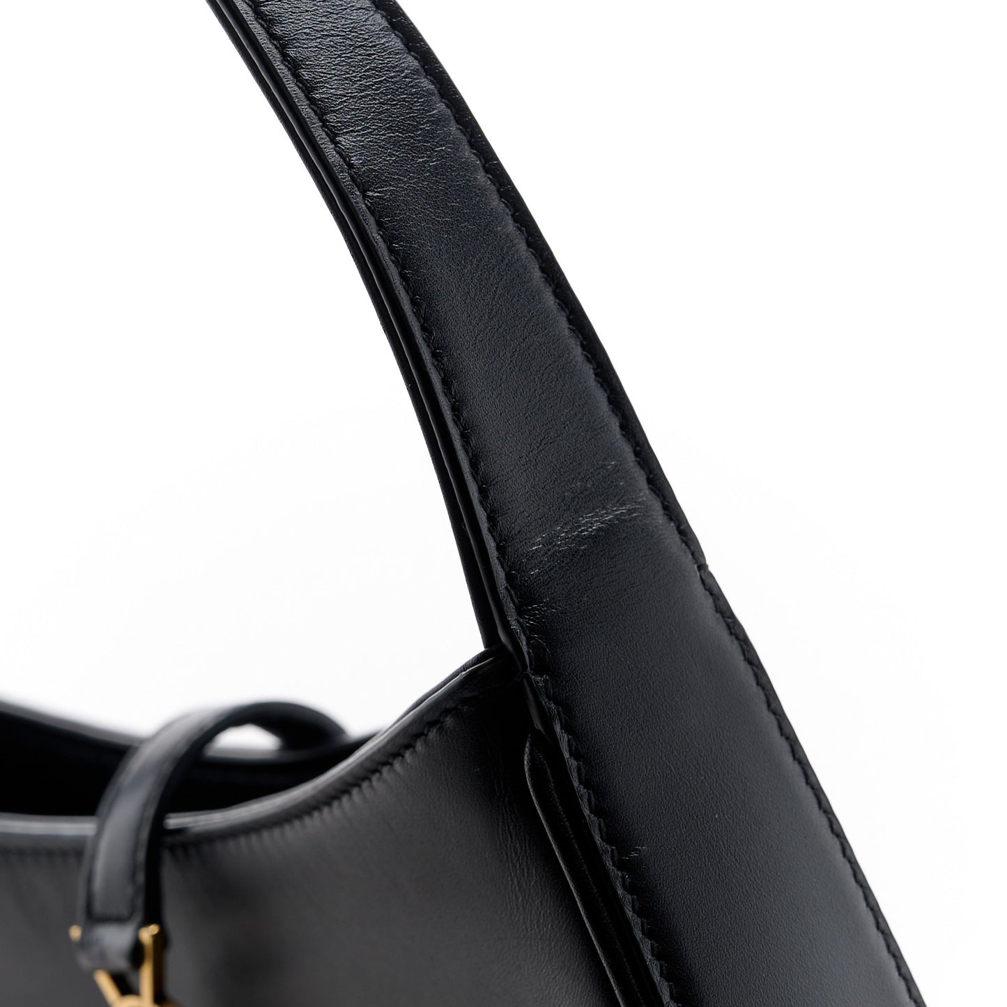 Smooth Calfskin Le 5 A 7 Mini Hobo Black