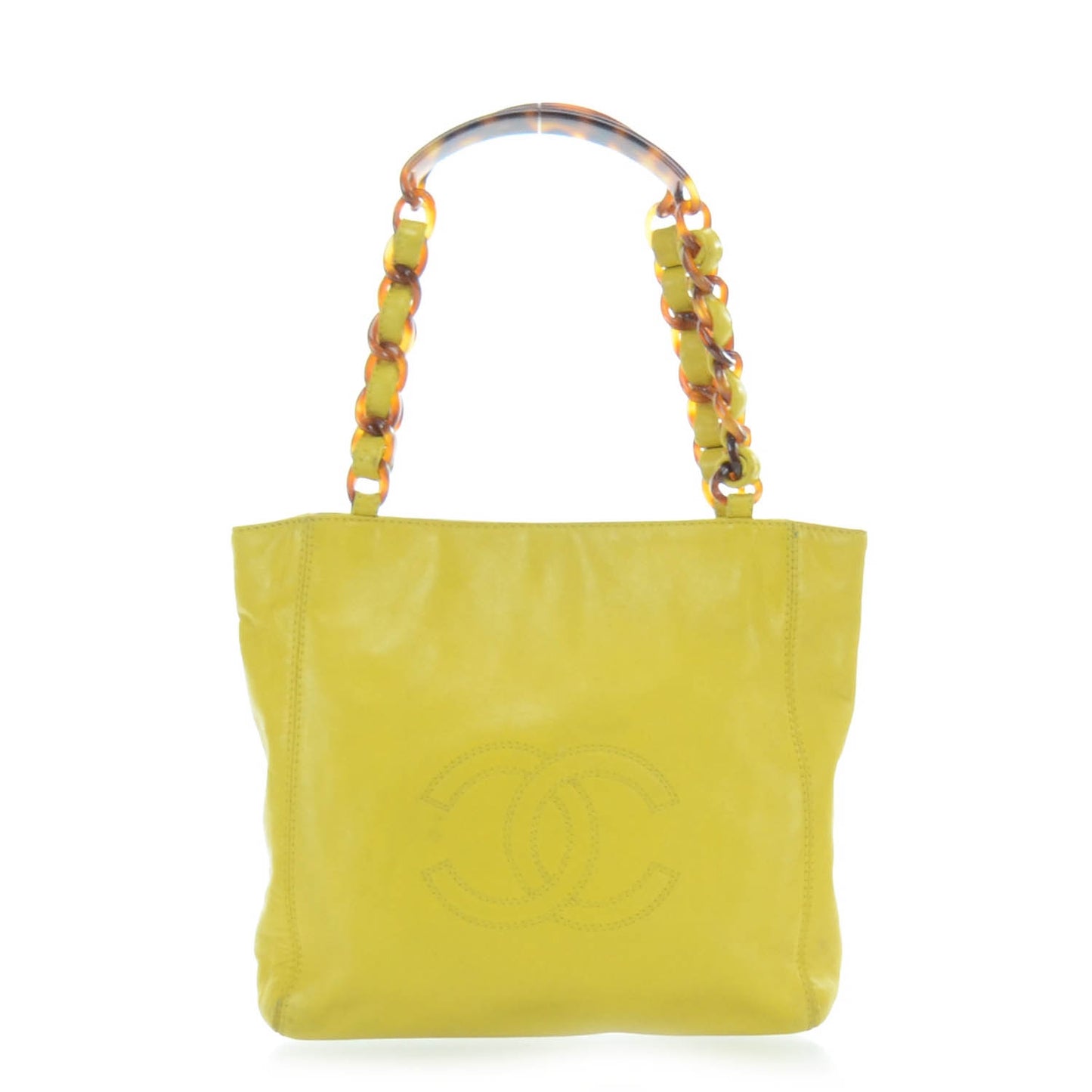 Lambskin Tortoise Chain CC Tote