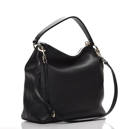 Gucci Pebbled Calfskin Large Soho Hobo Black 4 of 10