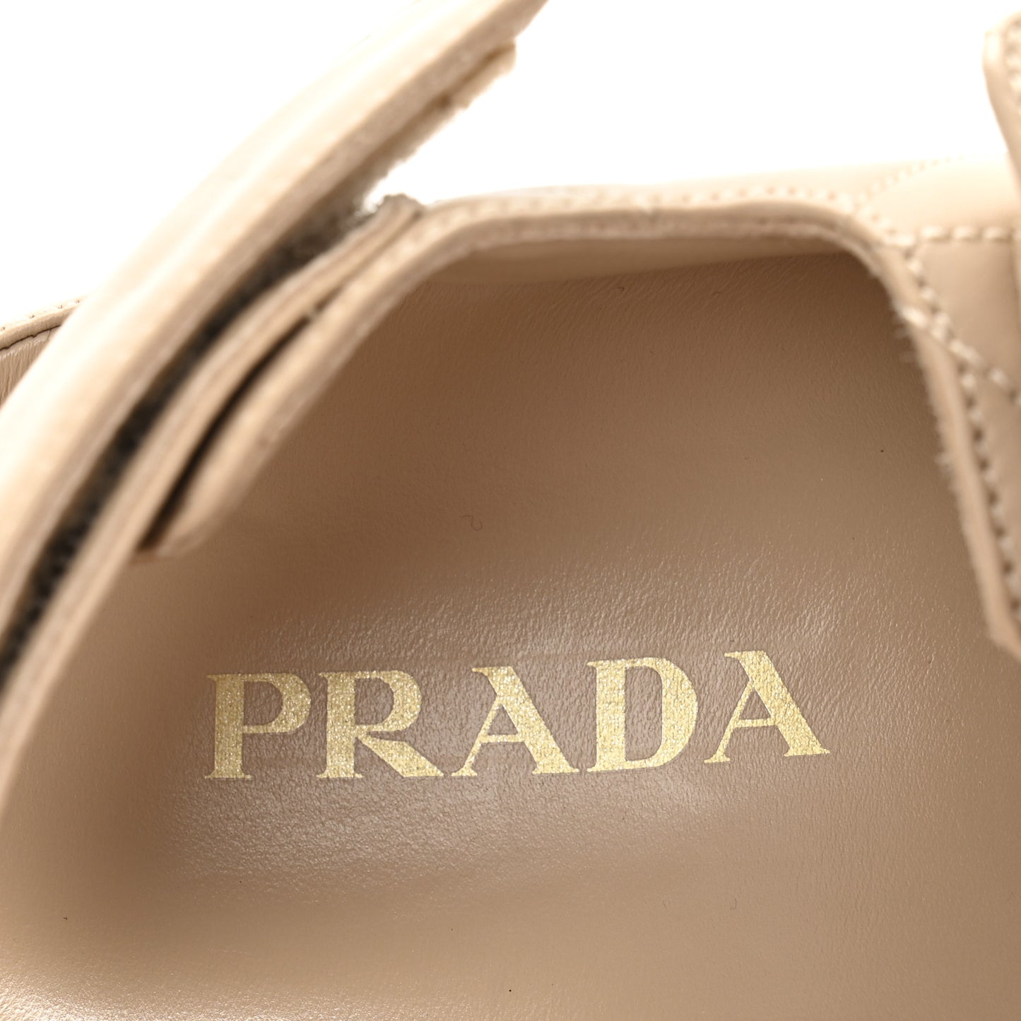 Nappa Quilted Padded Slingback Sandals 37.5 Sabbia