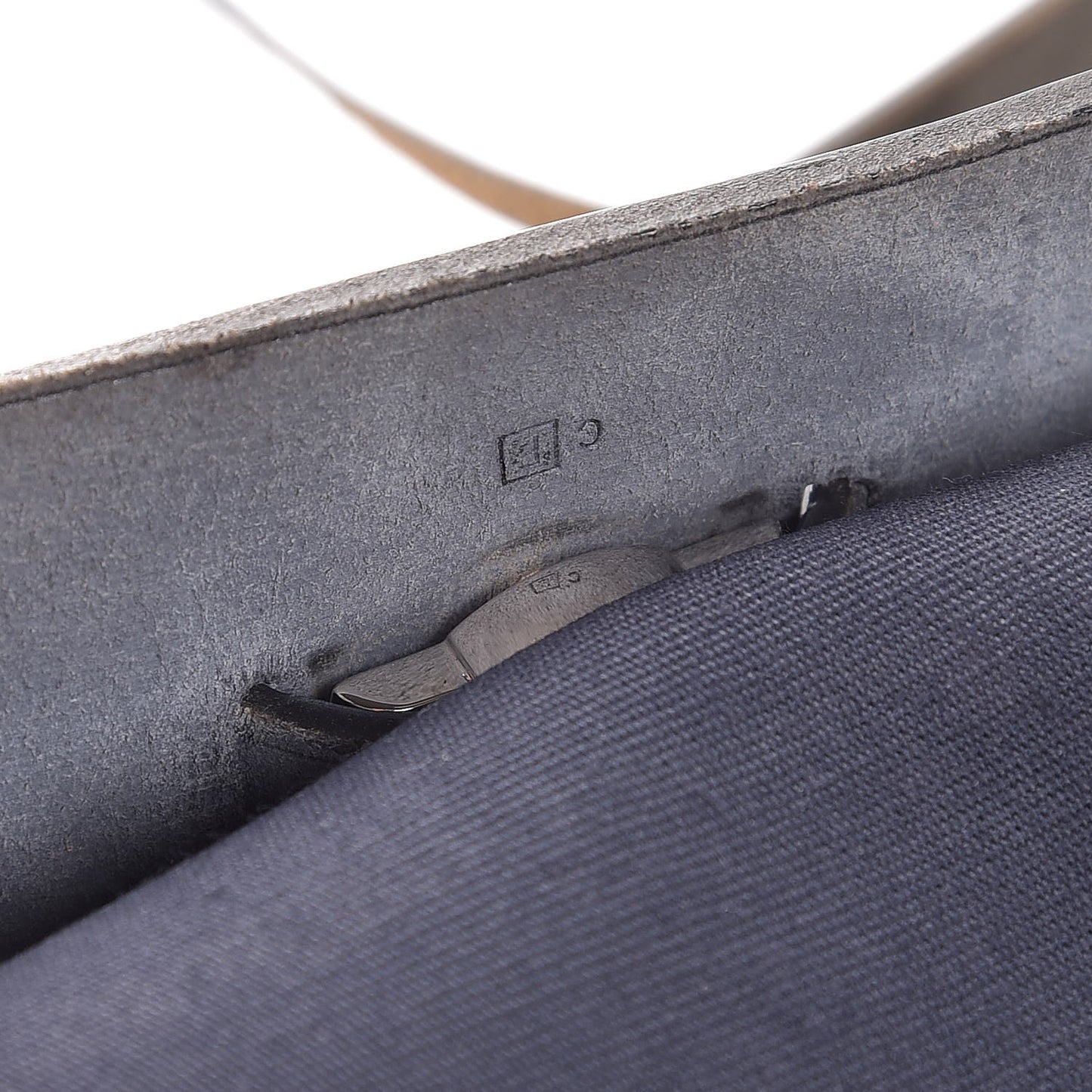 Toile Vache Calfskin Herbag 39 GM Bleu