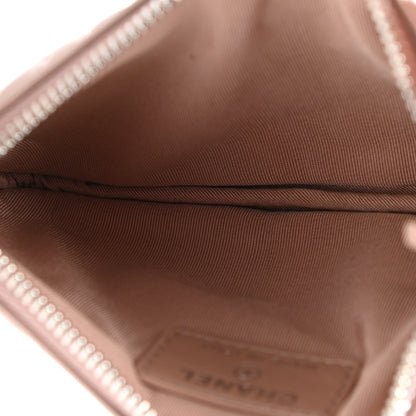 Chanel Goatskin Camellia Embossed Cosmetic Pouch Light Pink 5 of 8