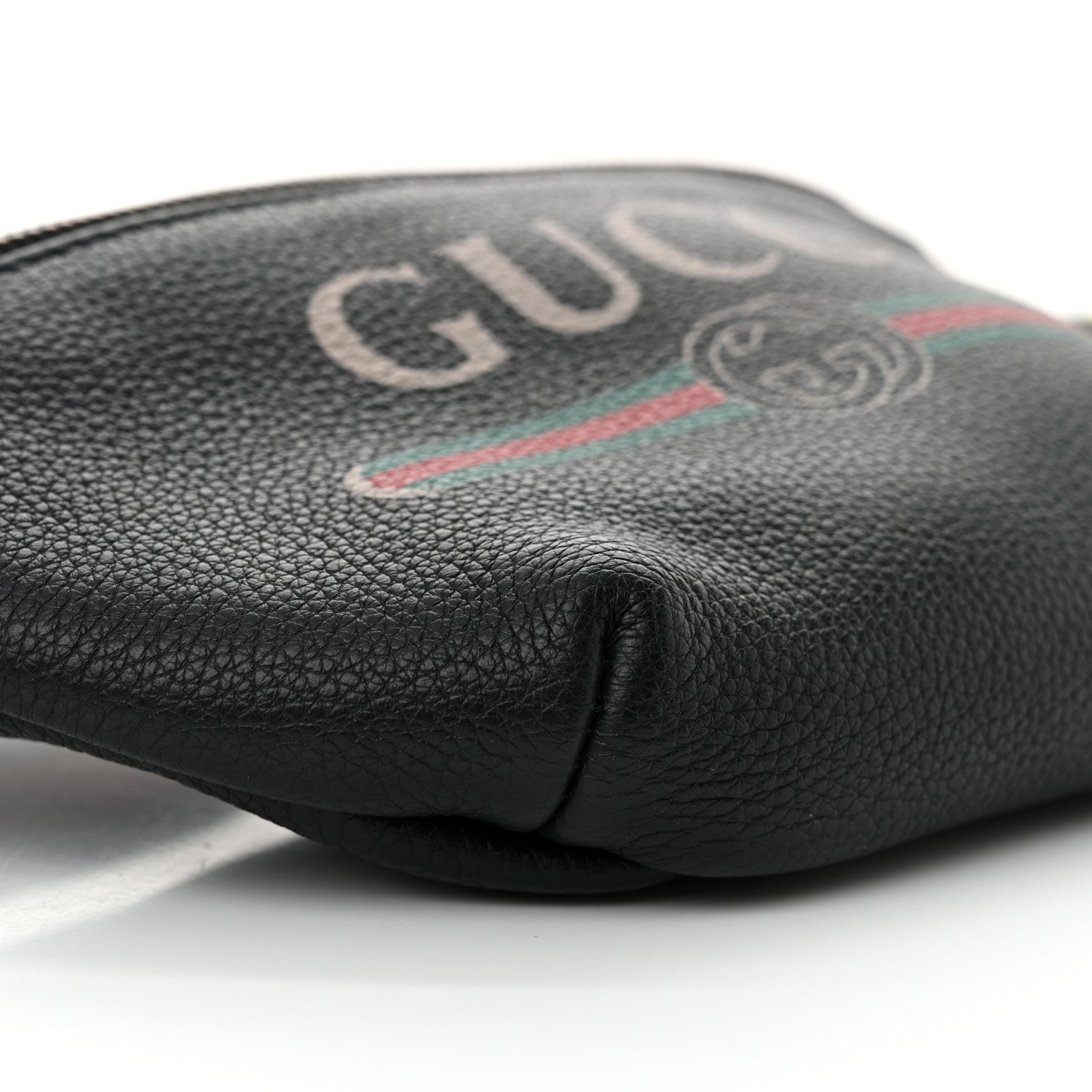 Gucci Grained Calfskin Small Logo Belt Bag Black 9 of 10