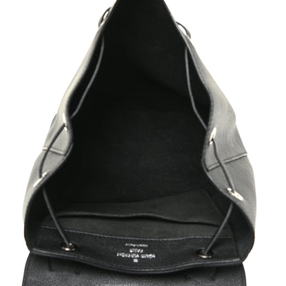 Louis Vuitton Calfskin Lockme Backpack Black 5 of 14