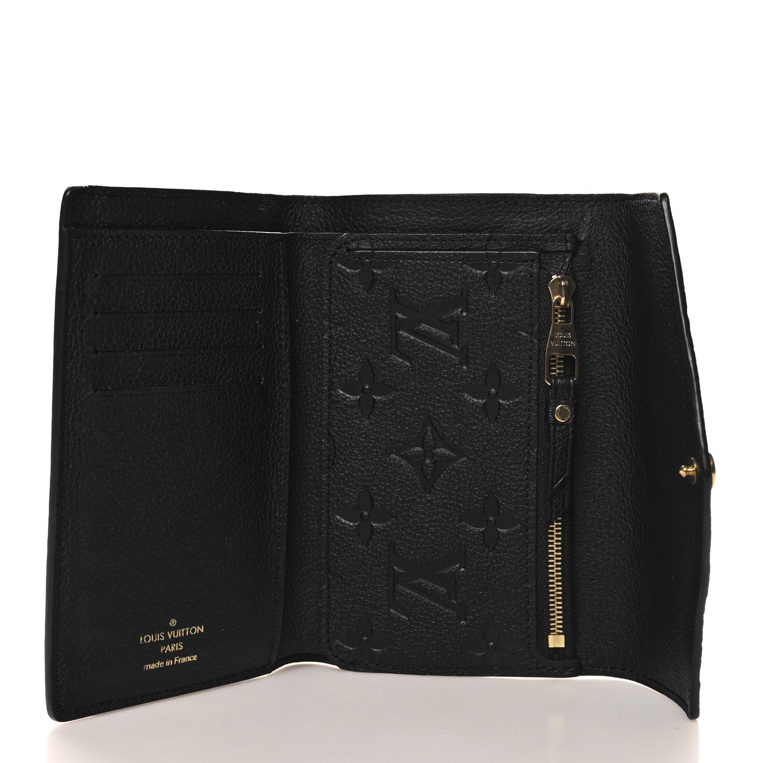 Louis Vuitton Empreinte Compact Curieuse Wallet Black 5 of 7