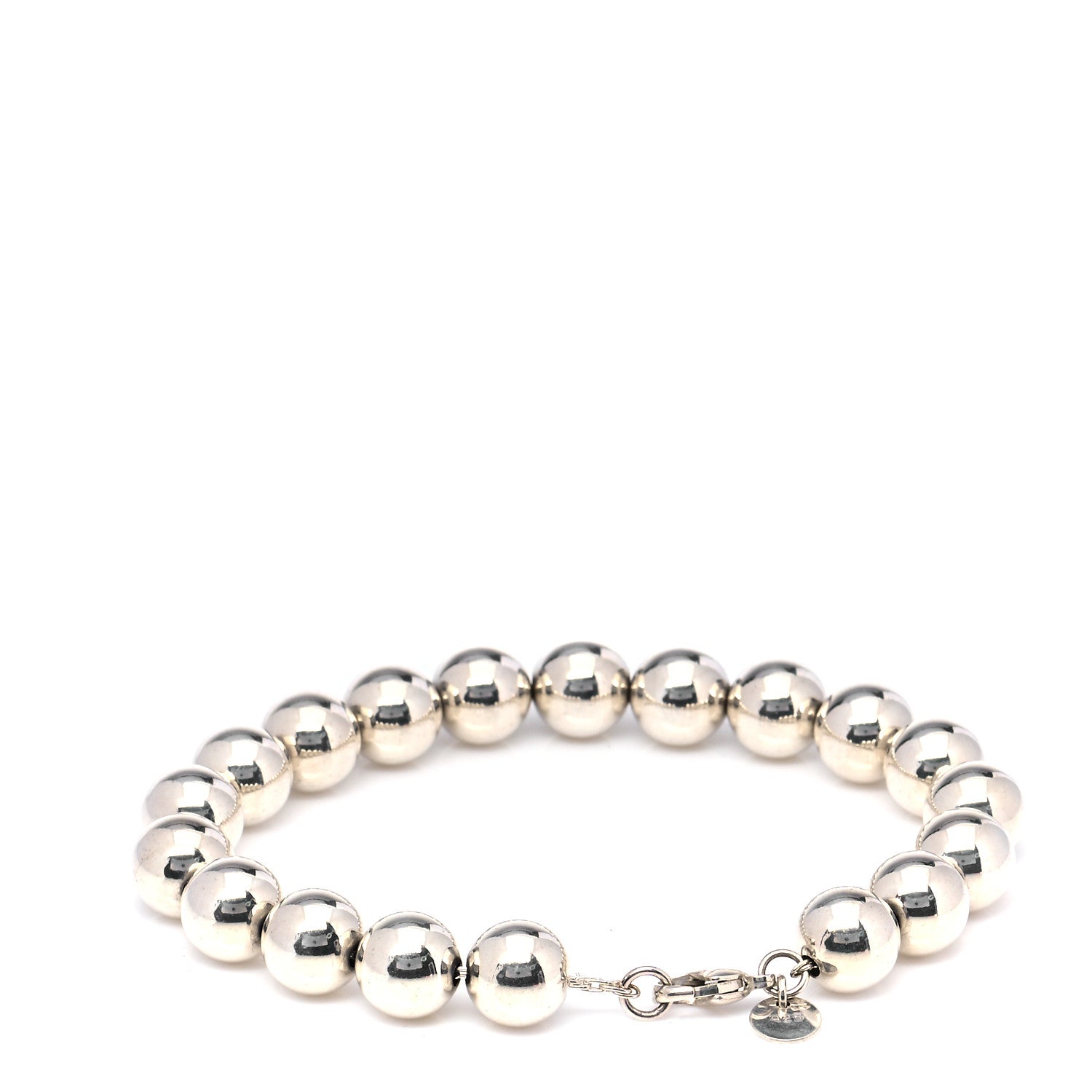 Tiffany Sterling Silver 10mm HardWear Ball Bracelet 3 of 5