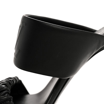 Louis Vuitton Lambskin Drapy Heel Mules 41 Black 11 of 11